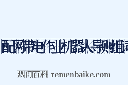 配网带电作业机器人导则组词是什么意思的图片